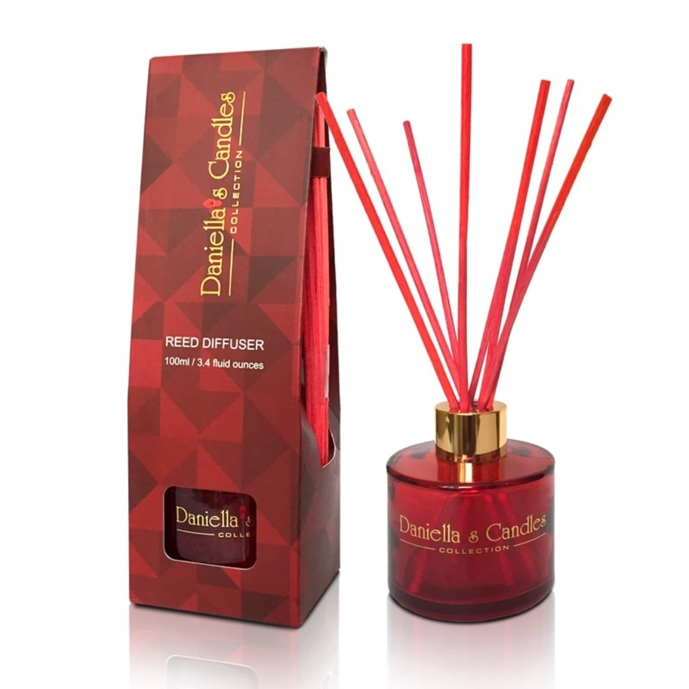 Reed Diffuser Set 100ML Red by Daniella's Candles